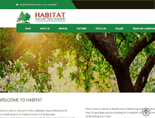 Tablet Screenshot of habitattreenursery.co.za